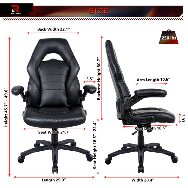 RIMIKING Racing Ergonomic Gaming Chair & Reviews Wayfair